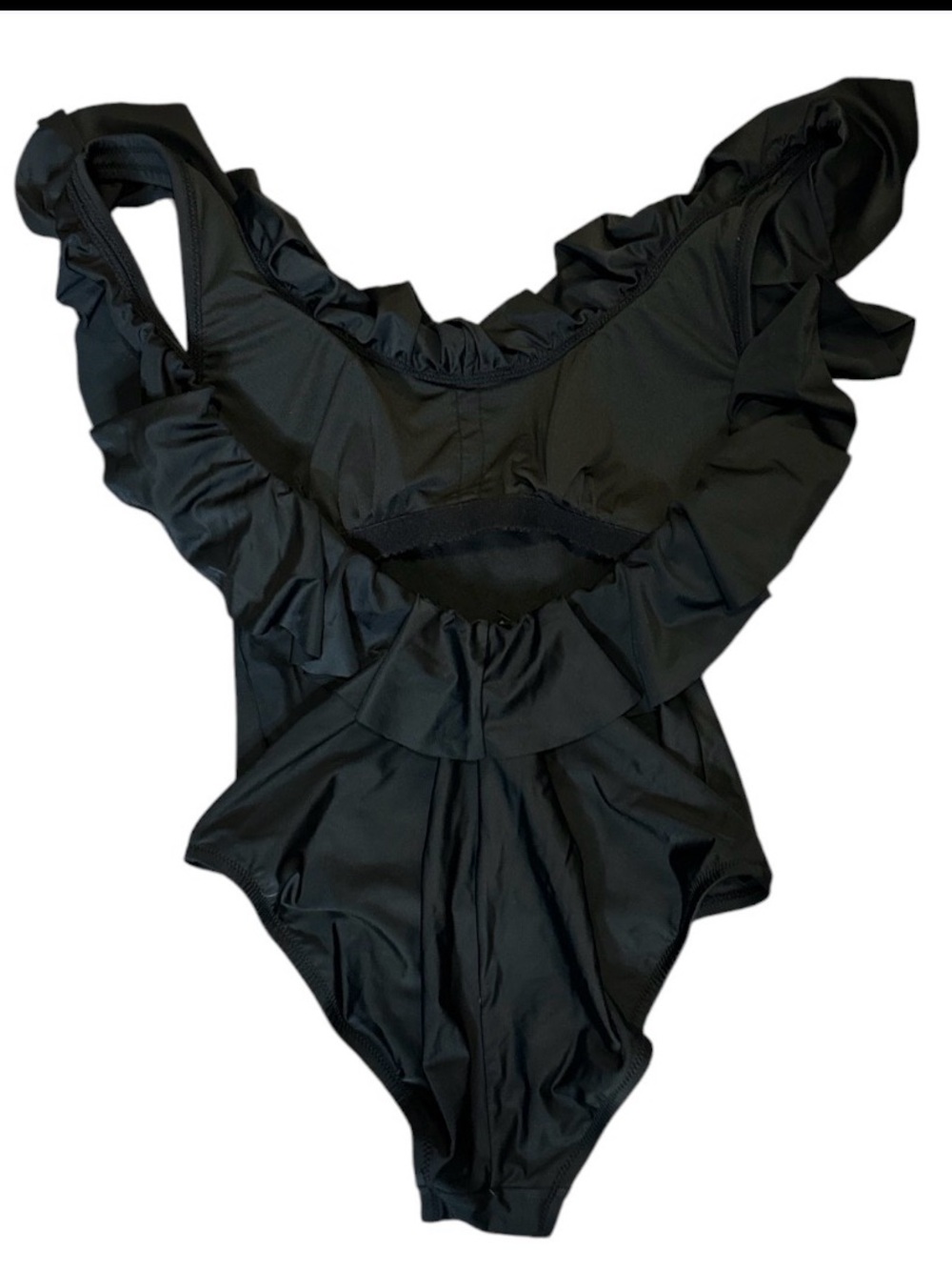 New J Crew Ruffle Scoopback One Piece Swimsuit 10 - Picture 4 of 5